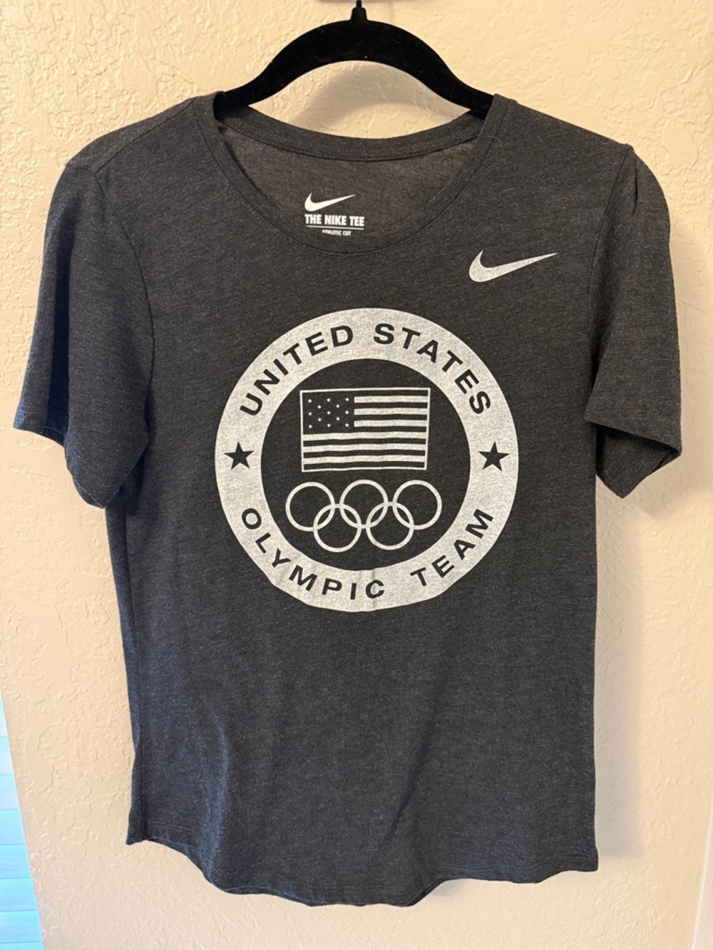Nike Charcoal Gray United States Olympic Team Graphic Tee
